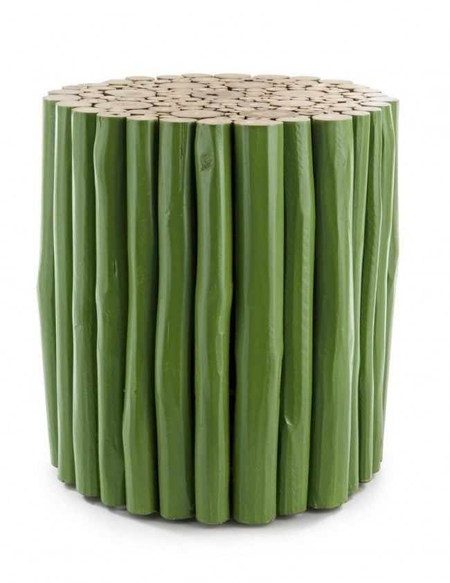 Tavolino in Teak Verde Rustico da Esterno - DANTE