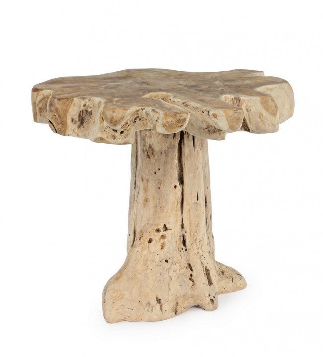 Tavolino in Radice di Teak Marrone Rustico da Interno - ATLAS
