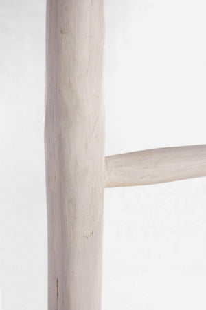 Scala Decorativa in Teak Bianco Rustica da Interno - KAI