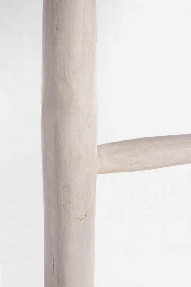Scala Decorativa in Teak Bianco Rustica da Interno - KAI