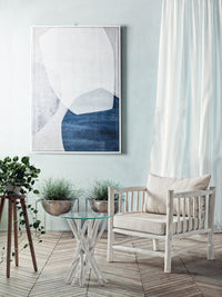 Tavolino in Teak Trasparente Stile Naturale 40 cm - KAI