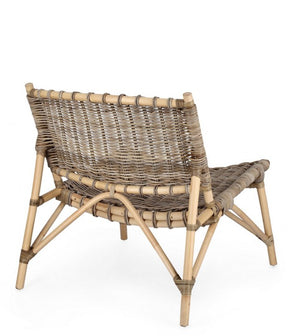 Sedia Rattan Naturale Marrone Rustico da Interno - MIRABELLE
