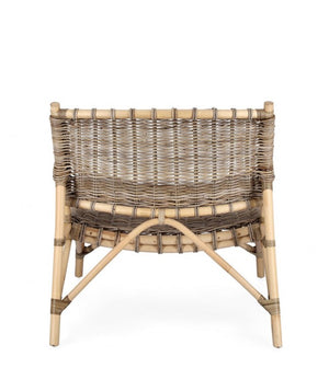 Sedia Rattan Naturale Marrone Rustico da Interno - MIRABELLE