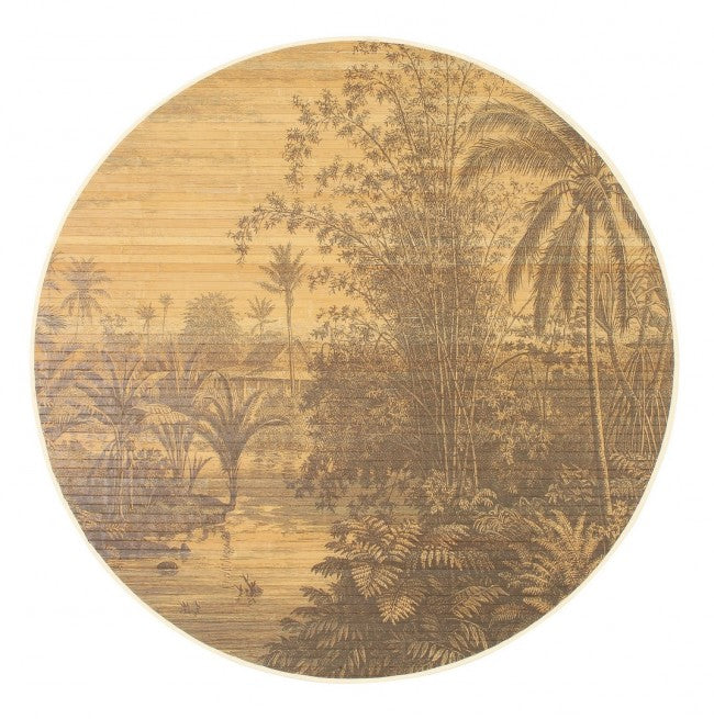 Set 6 Tappeti in Bamboo Marrone Rustico da Interno 120 - STARDUST