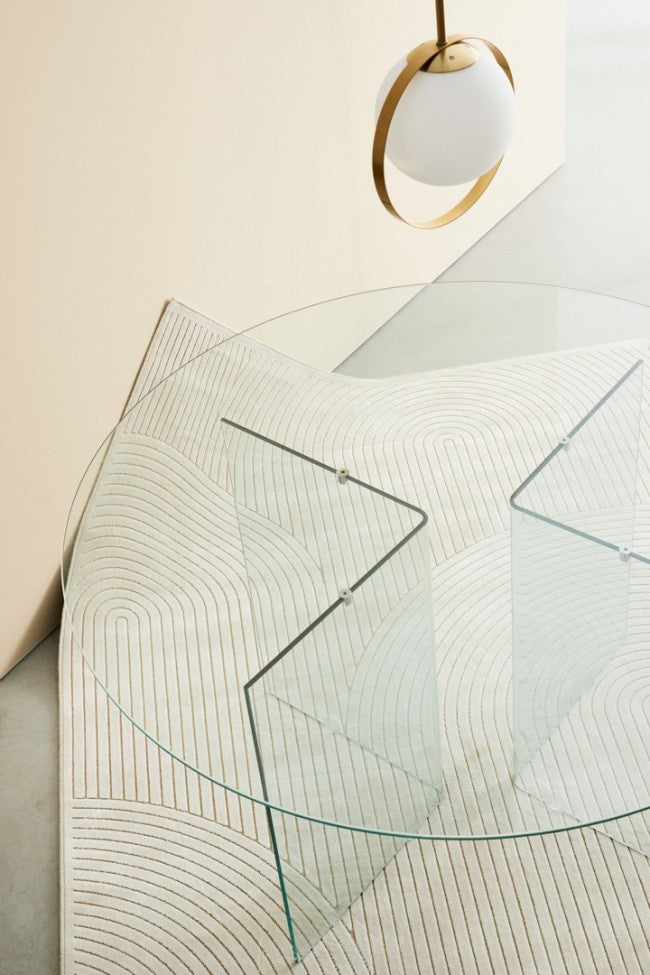 Tappeto Viscosa Beige Moderno da Interno 160x230 - MORRIS