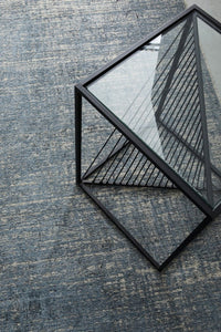 Tappeto Viscosa Blu Industriale da Interni 160x230 - SANCHEZ