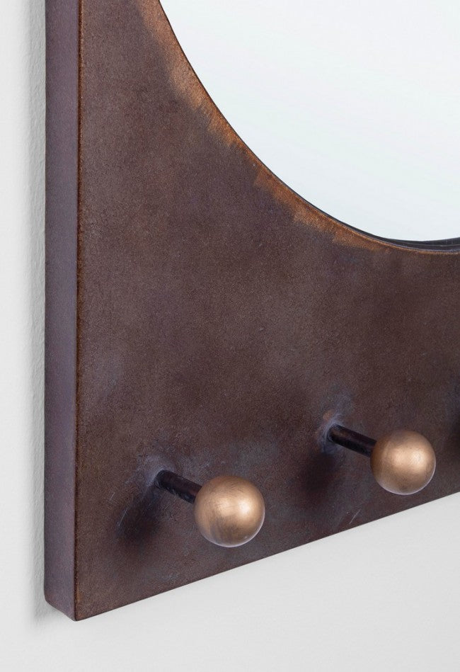 Set 2 Specchi Acciaio Stile Industriale da Parete - COLLINS