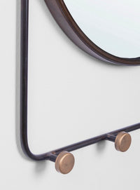 Set 2 Specchi Acciaio Trasparente Industriale da Parete - COLLINS