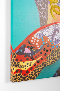 Dipinto Multicolore Moderno da Parete 90x120 cm - JAMAL