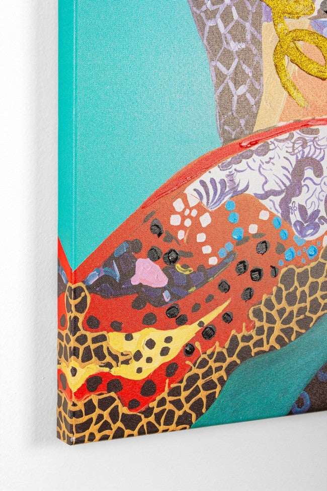 Dipinto Multicolore Moderno da Parete 90x120 cm - JAMAL