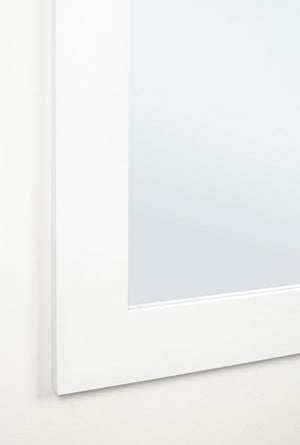 Specchio Rettangolare Legno Bianco Moderno da Interno 82x172 - YOUNG