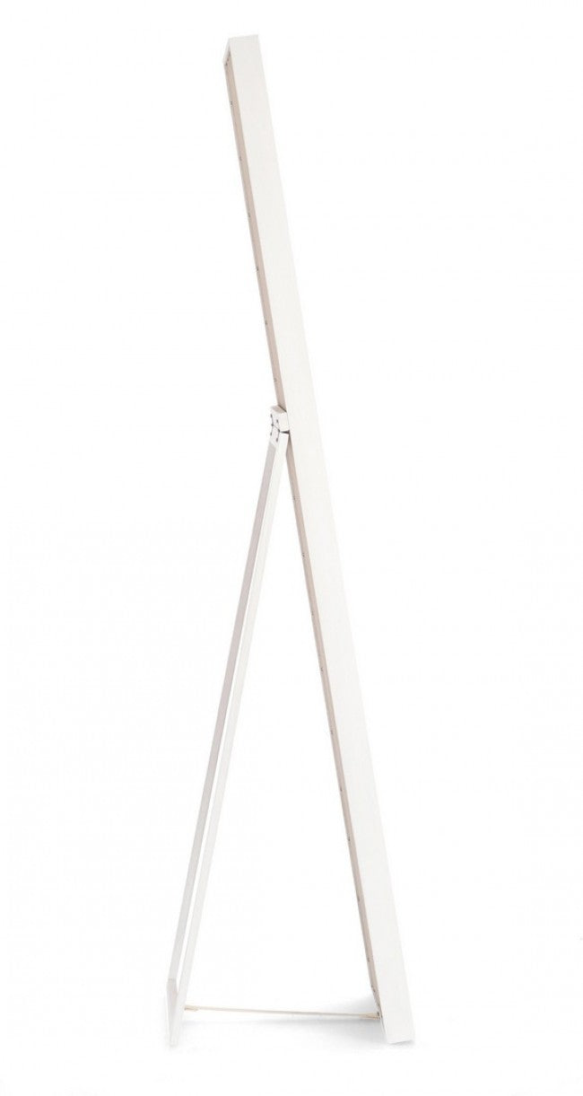 Specchio Stand Legno Bianco Moderno da Interno 40x170 - YOUNG