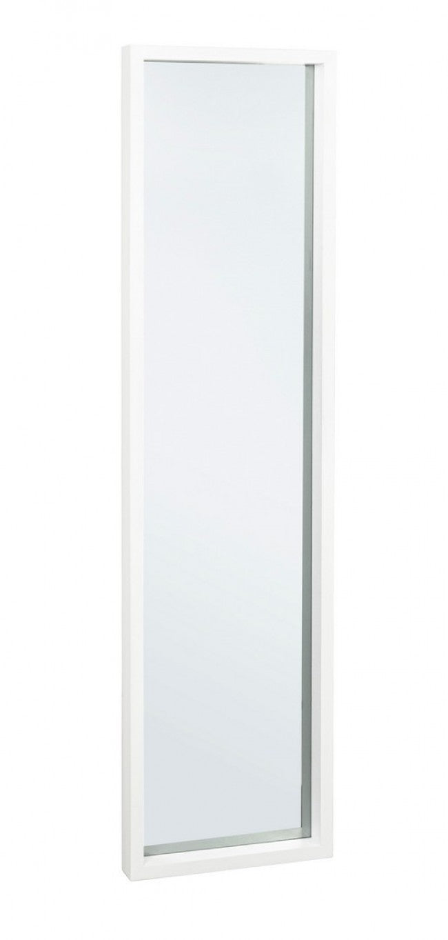 Specchio Rettangolare Legno Bianco Moderno da Interno 32x122 - YOUNG