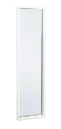 Specchio Rettangolare Legno Bianco Moderno da Interno 32x122 - YOUNG