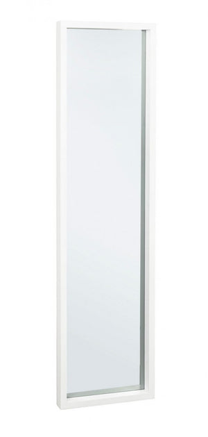 Specchio Rettangolare Legno Bianco Moderno da Interno 32x122 - YOUNG