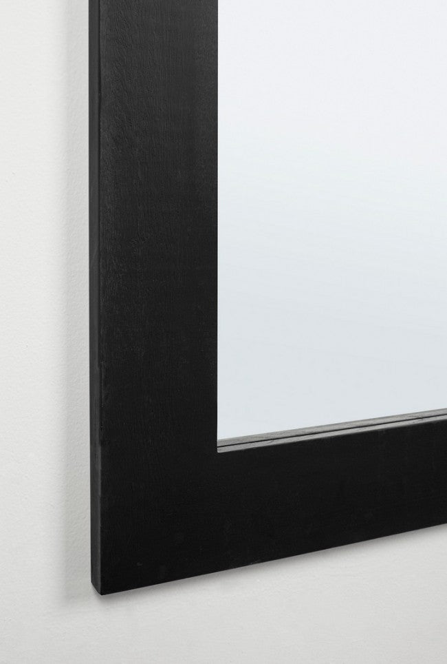 Specchio Rettangolare Legno Nero Moderno da Interno 82x172 - YOUNG