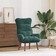 Poltrona Relaxante Verde Scuro in Velluto