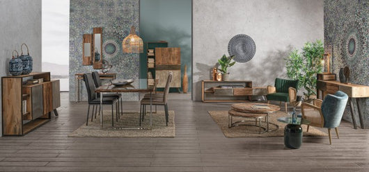 Specchio Legno Naturale Rustico da Parete 25x90 cm - ELLIOTT