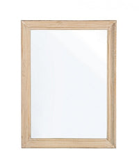 Specchio Rettangolare Legno Naturale Rustico da Parete 60x80 - YOUNG