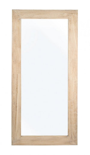 Specchio Rettangolare Legno Naturale Rustico da Interno 82x172 - YOUNG