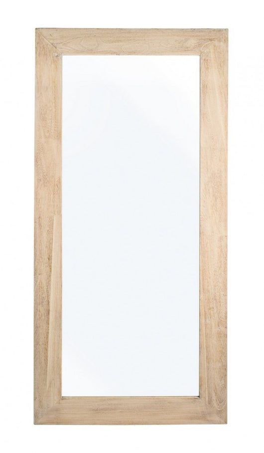 Specchio Rettangolare Legno Naturale Rustico da Interno 82x172 - YOUNG
