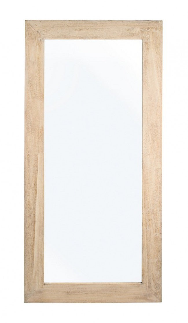 Specchio Rettangolare Legno Naturale Rustico da Interno 82x172 - YOUNG