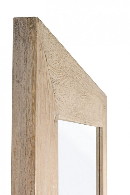 Specchio Rettangolare Legno Naturale Rustico da Interno 82x172 - YOUNG