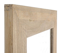 Specchio Rettangolare Legno Naturale Rustico da Parete 72x92 - YOUNG