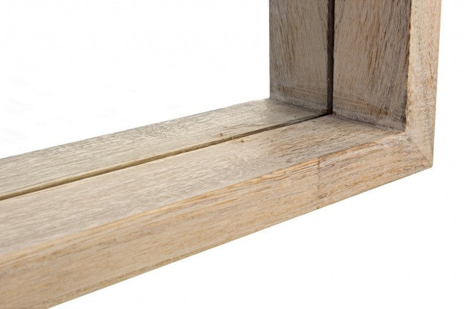 Specchio Rettangolare Legno Naturale Moderno da Parete 32x122 - YOUNG