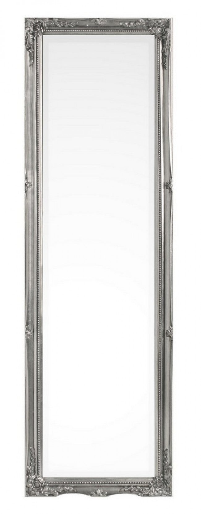 Specchio Legno Argentato Classico da Interno 36x126 cm - HALL