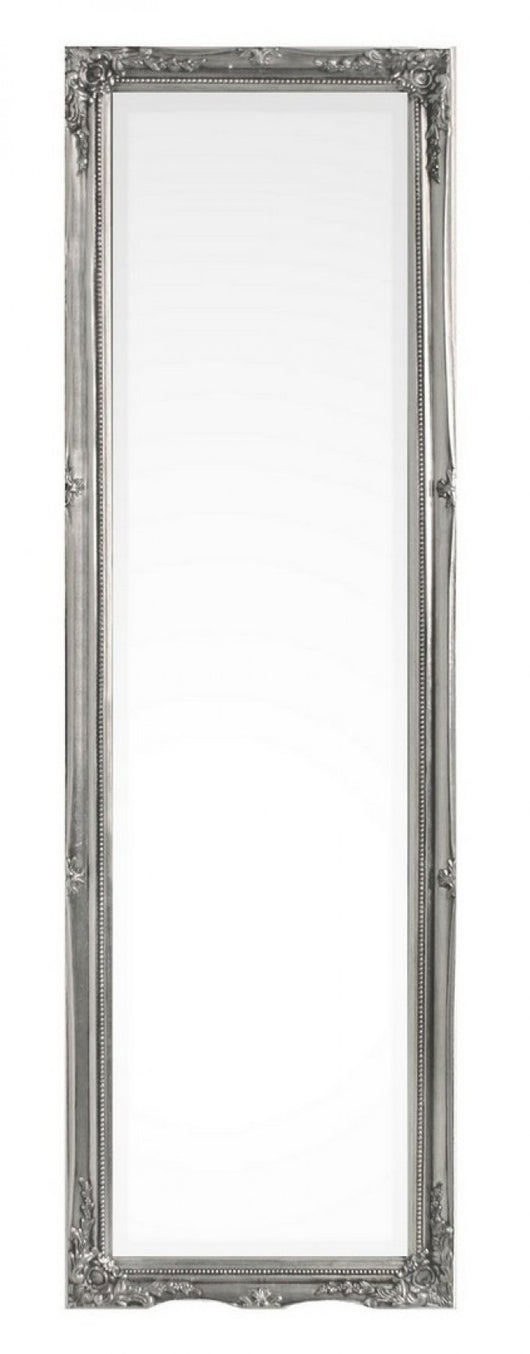 Specchio Legno Argentato Classico da Interno 36x126 cm - HALL