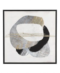 Set 2 Quadri su Tela Multicolore Moderni da Parete 50x50 - PRIYA