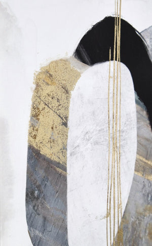 Set 2 Dipinti su Tela Multicolore Moderni da Parete 50x50 - PRIYA