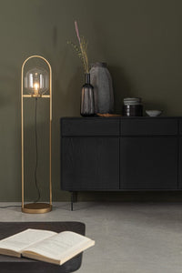 Vaso in Vetro Nero Moderno da Interno H38 cm - HASSAN