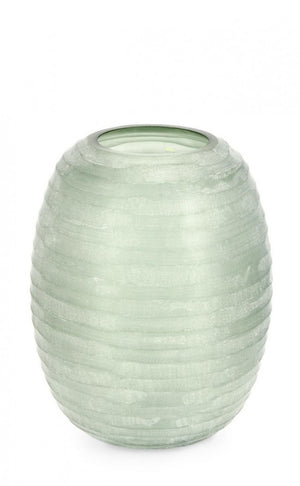 Vaso in Vetro Verde Moderno H31 cm - HASSAN