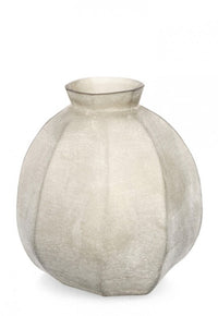 Vaso in Vetro Beige Moderno H37 cm - HASSAN