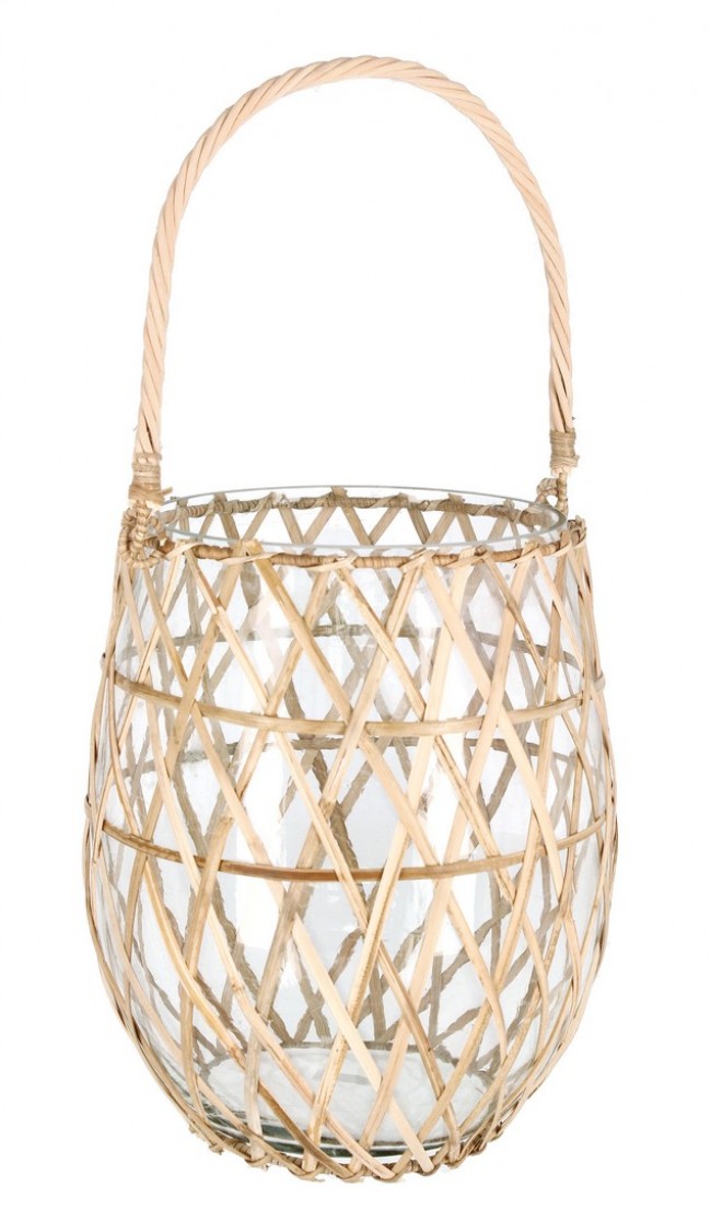 Vaso in Vetro Marrone Boho da Interno H14 cm - ASUKA