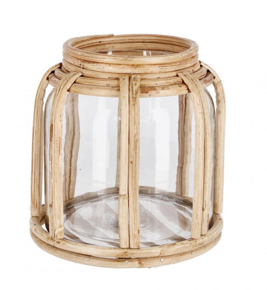 Vaso in Vetro Marrone Naturale Boho da Interno H11 cm - ASUKA