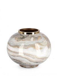 Vaso Bomb Metallo Oro Moderno da Interni H25 - VERA