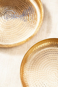 Vassoio Metallo Oro Stile Moderno da Interno - ROMAN