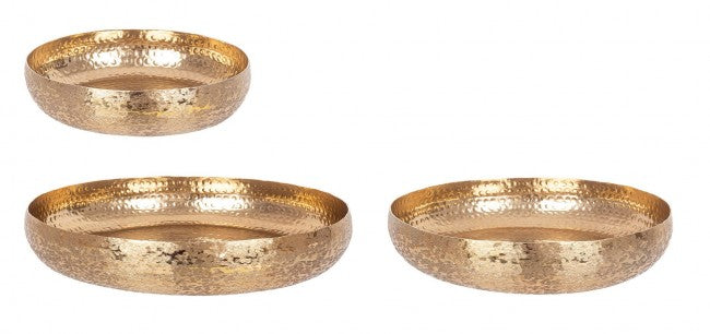 Vassoio Metallo Oro Moderno da Interni - ROMAN