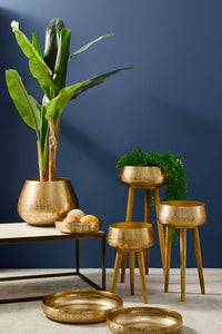 Vassoio Metallo Oro Moderno da Interni - ROMAN