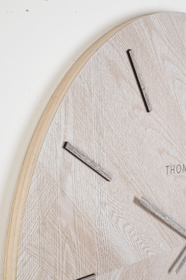 Orologio da Parete Mdf Naturale Moderno 76 cm - EMPYREAL