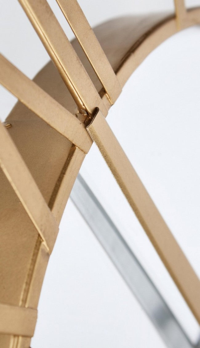 Orologio da Parete Acciaio Oro Moderno 60 cm - REGALITÀ