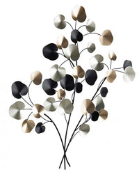 Decorazione da Parete Acciaio Nero Moderna da Interni - HERNANDEZ