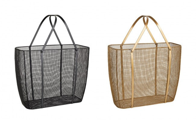 Porta Riviste Acciaio Nero Moderno da Interno - MIRIAM