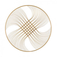 Decorazione da Parete in Acciaio Oro Moderna 90 cm - HERNANDEZ