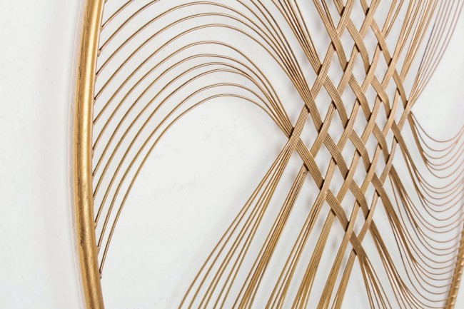 Decorazione da Parete in Acciaio Oro Moderna 90 cm - HERNANDEZ