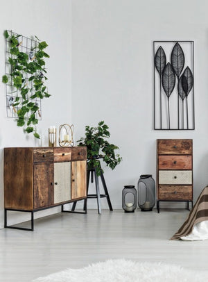 Decorazione da Parete Acciaio Nero Moderna da Interno - HERNANDEZ