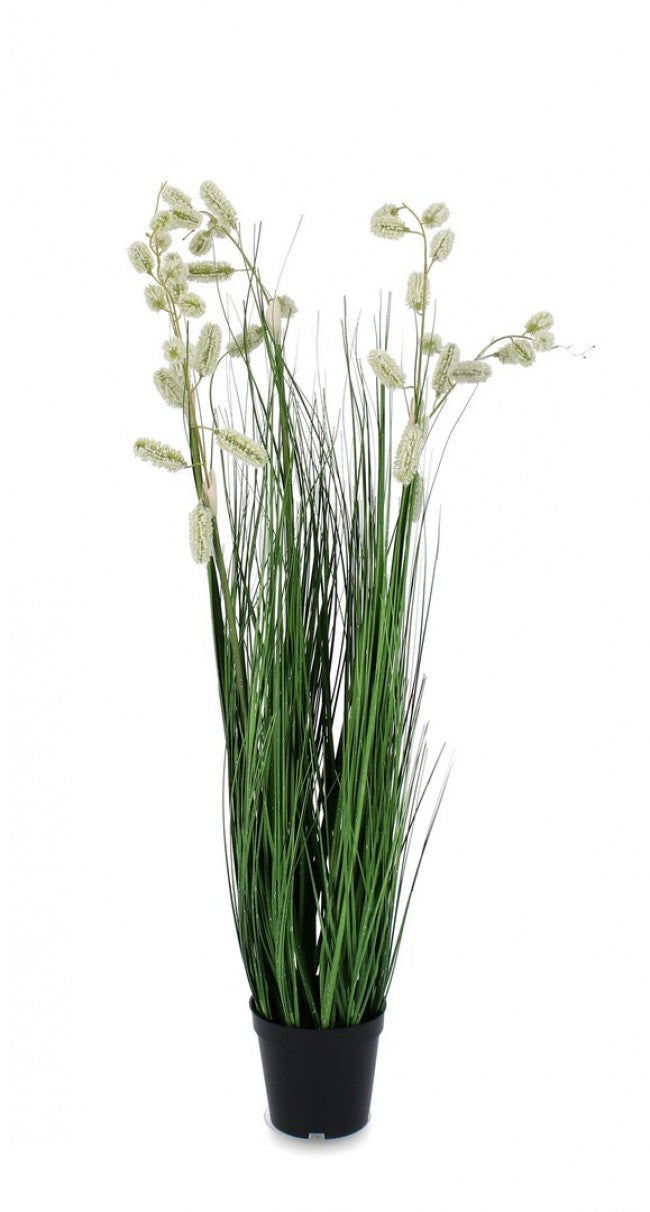 Set 4 Piante Grevillea Plastica Bianca da Interno H100 cm - IMPERIALE